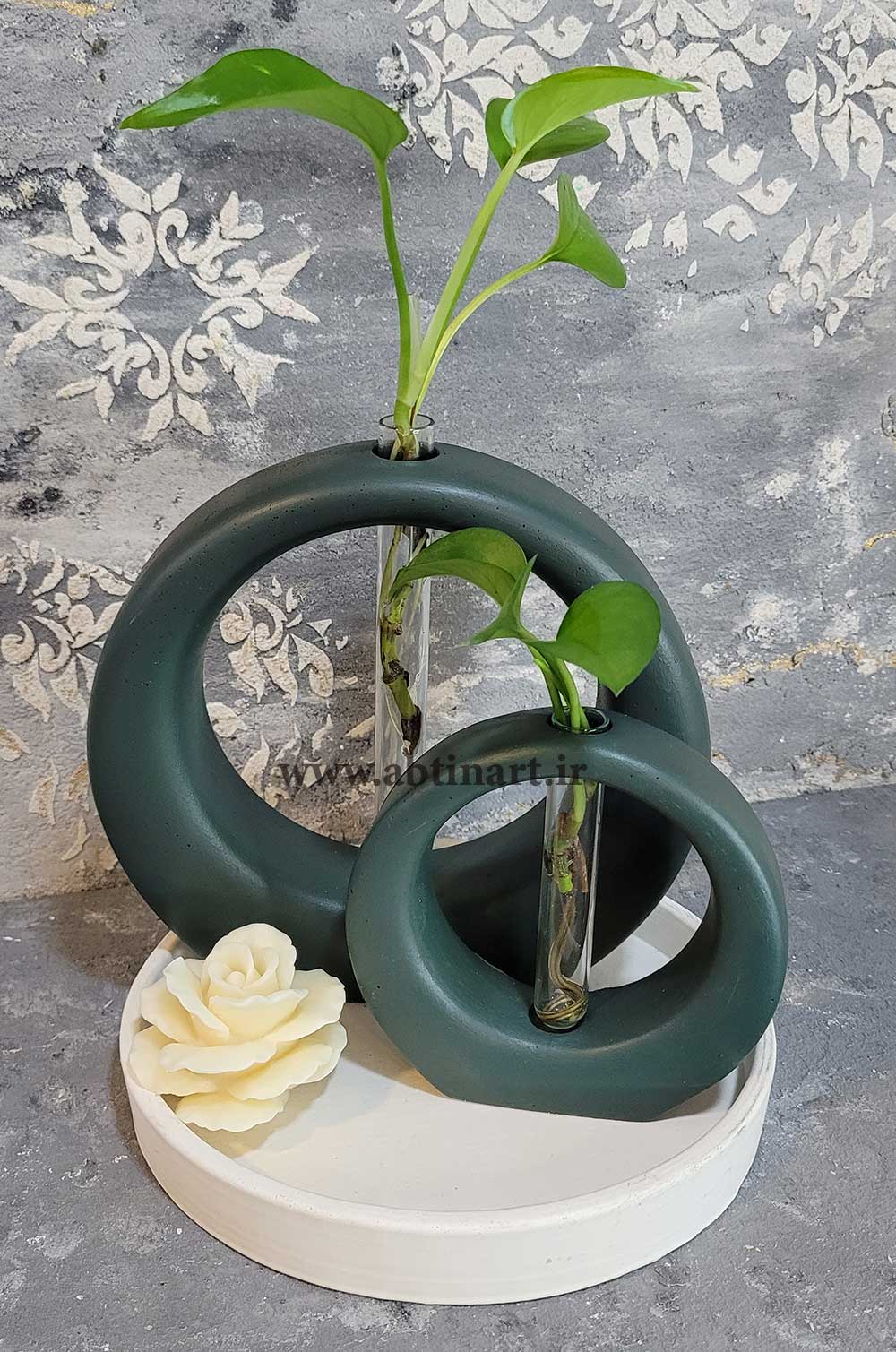 قالب سیلیکونی گل جا گرد