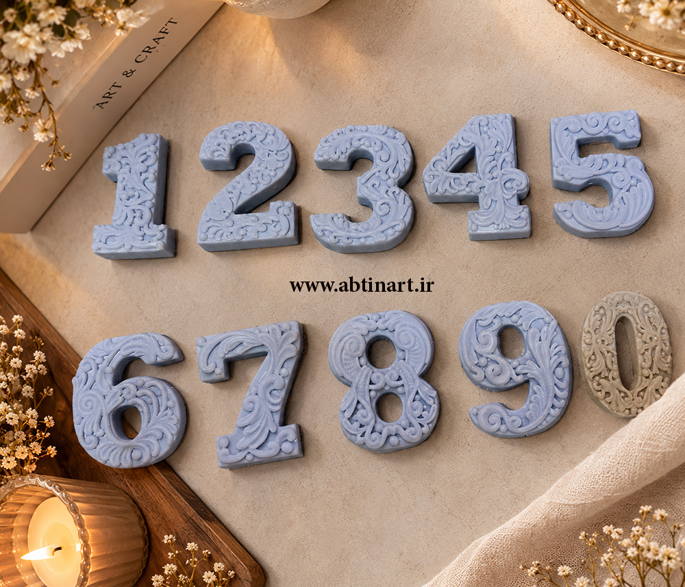 قالب سیلیکونی اعداد طرح دار