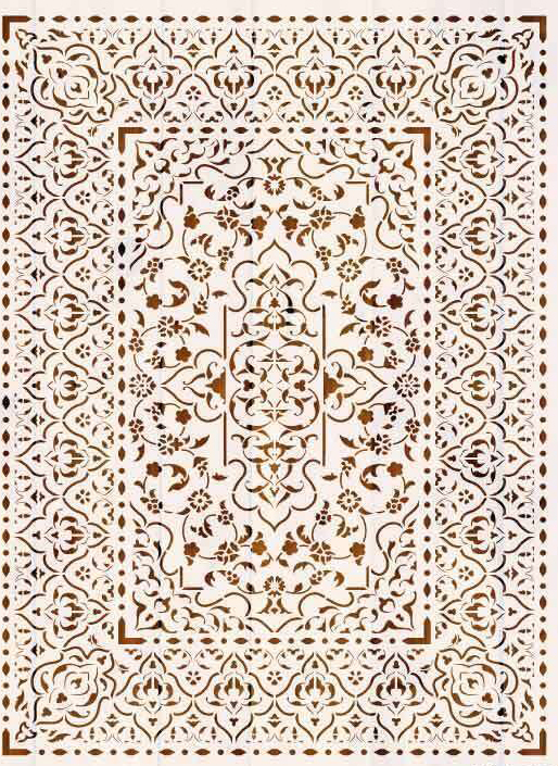 شابلون طرح فرش 4