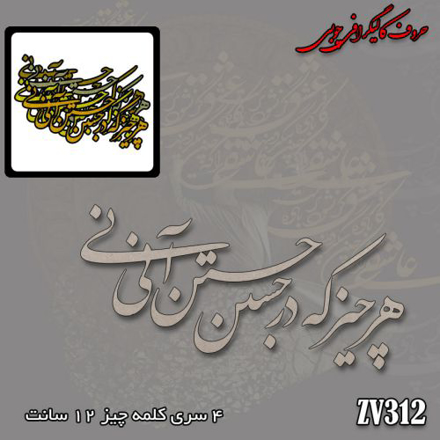 حروف کالیگرافی چوبی هر چیز که در جستن آنی آنی