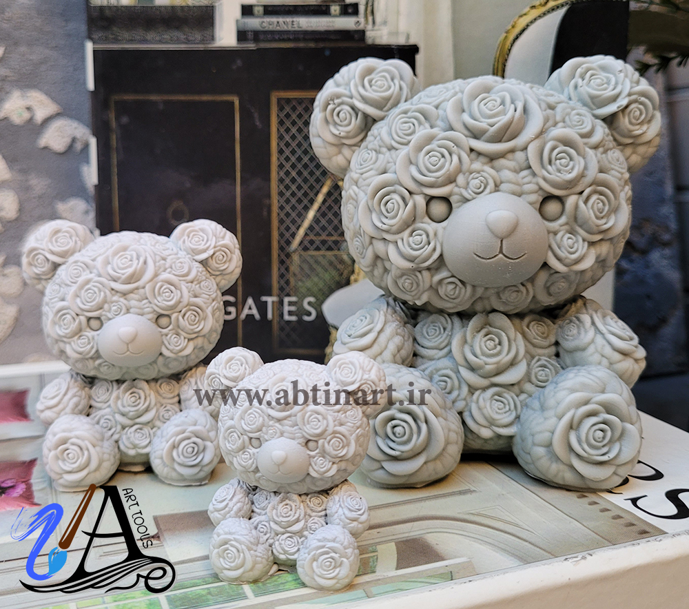 قالب سیلیکونی تدی گل رز