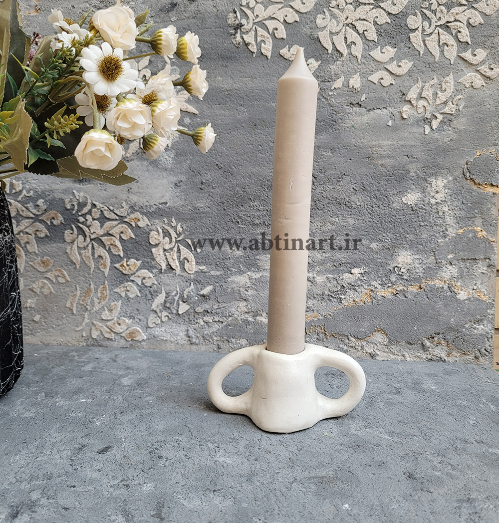 قالب سیلیکونی جا شمعی دسته دار