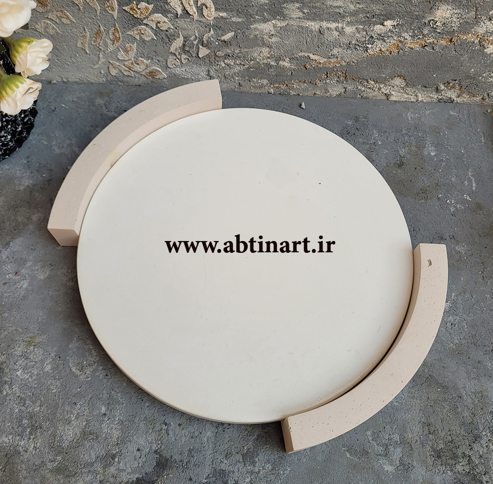 قالب سیلیکونی سینی دایره هولدر دار